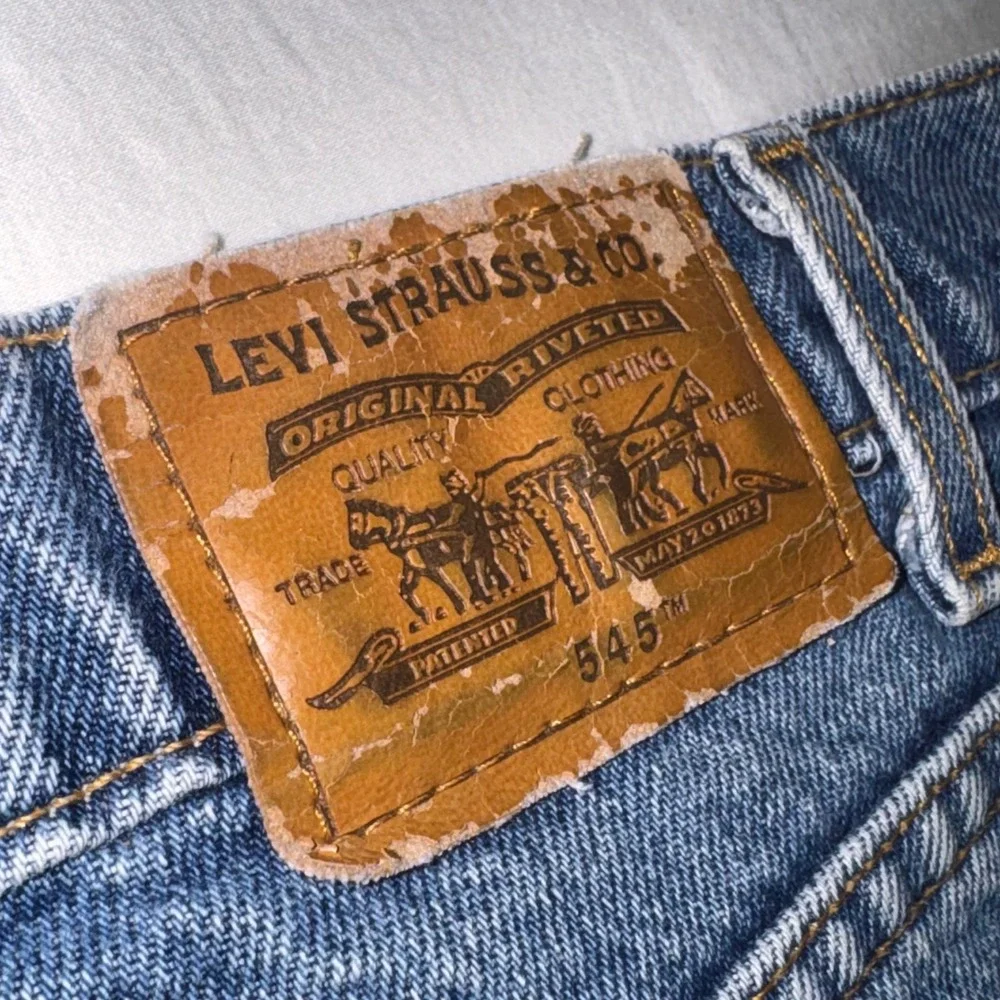 Vintage Levis 545 Jeans Mens 44*x32 Blue Loose Fit Straight Leg Skater 90s